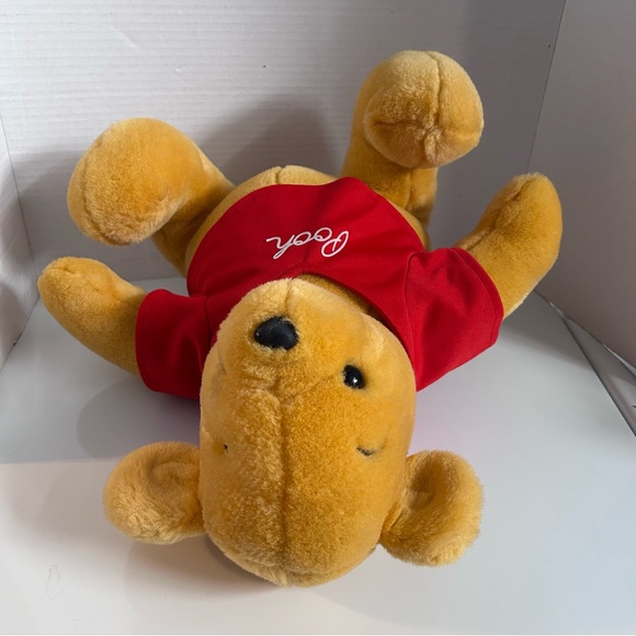 Disney WINNIE THE POOH plush red shirt 16 inches sitting height - Picture 6 of 7
